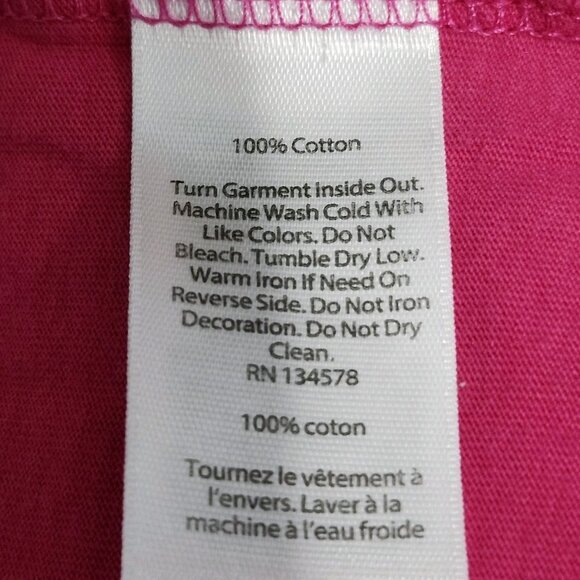 Vineyard Vines Women's Size Large Long Sleeve Tee Hot Pink Holiday - Picture 6 of 9